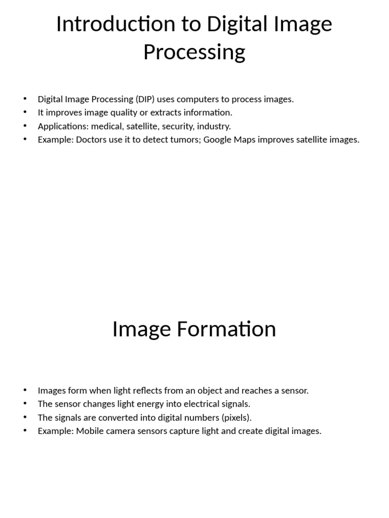 Digital Image Processing Slides | PDF