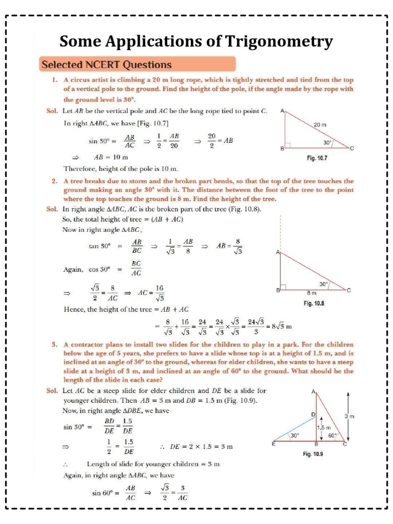 Some Applications of Trigonometry | PDF