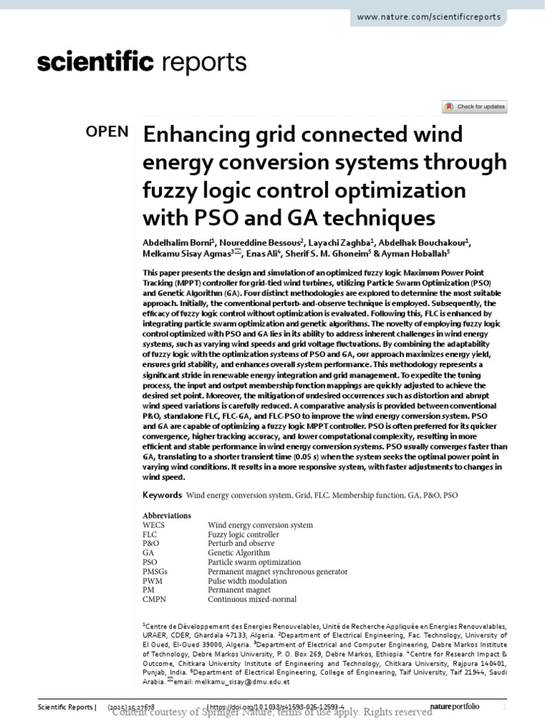 Enhancing Grid Connected Wind Energy Conversion Sy | PDF | Wind Power ...