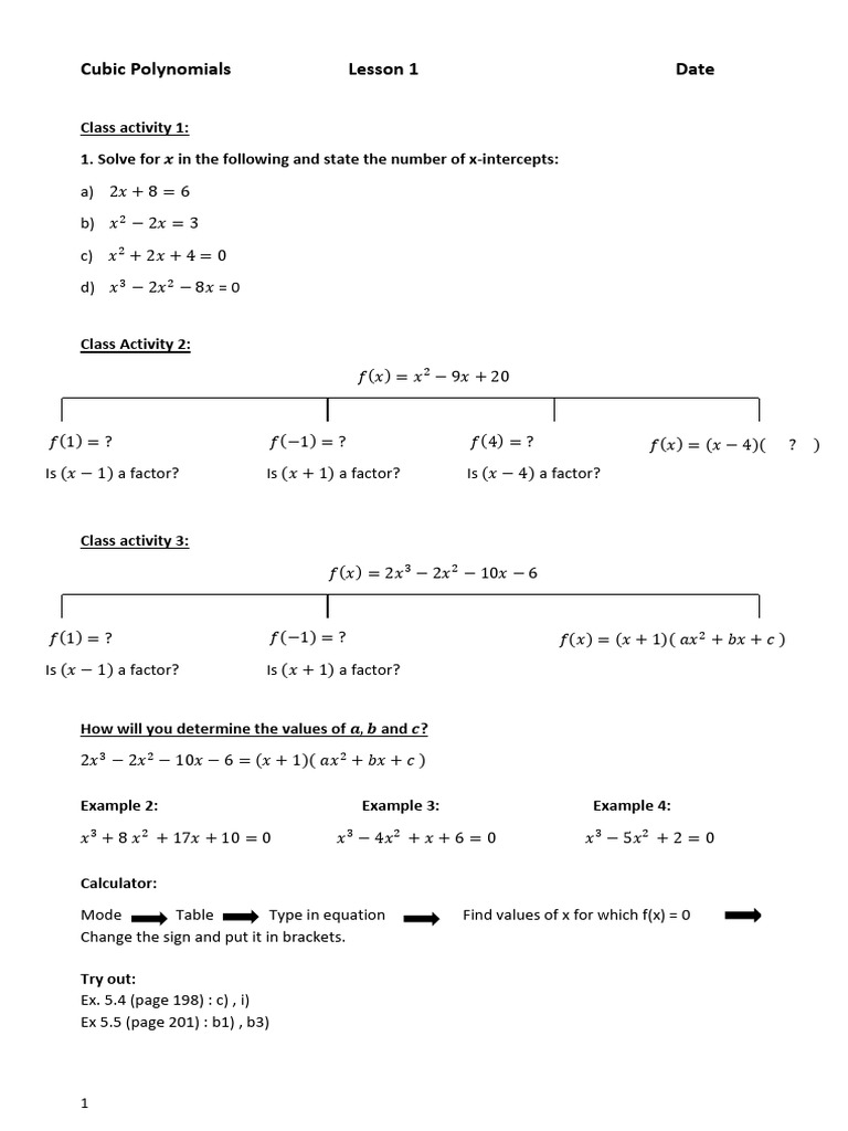 Solving Cubic Polynomials Guide | PDF