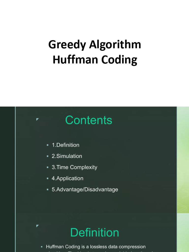 L9 Greedy Huffman Coding | PDF