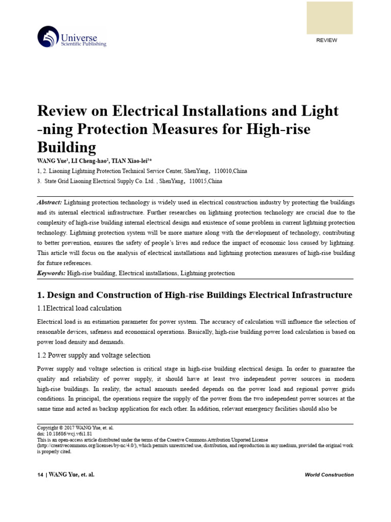 Lightning Protection for High-Rise Buildings | PDF | Lightning | Welding