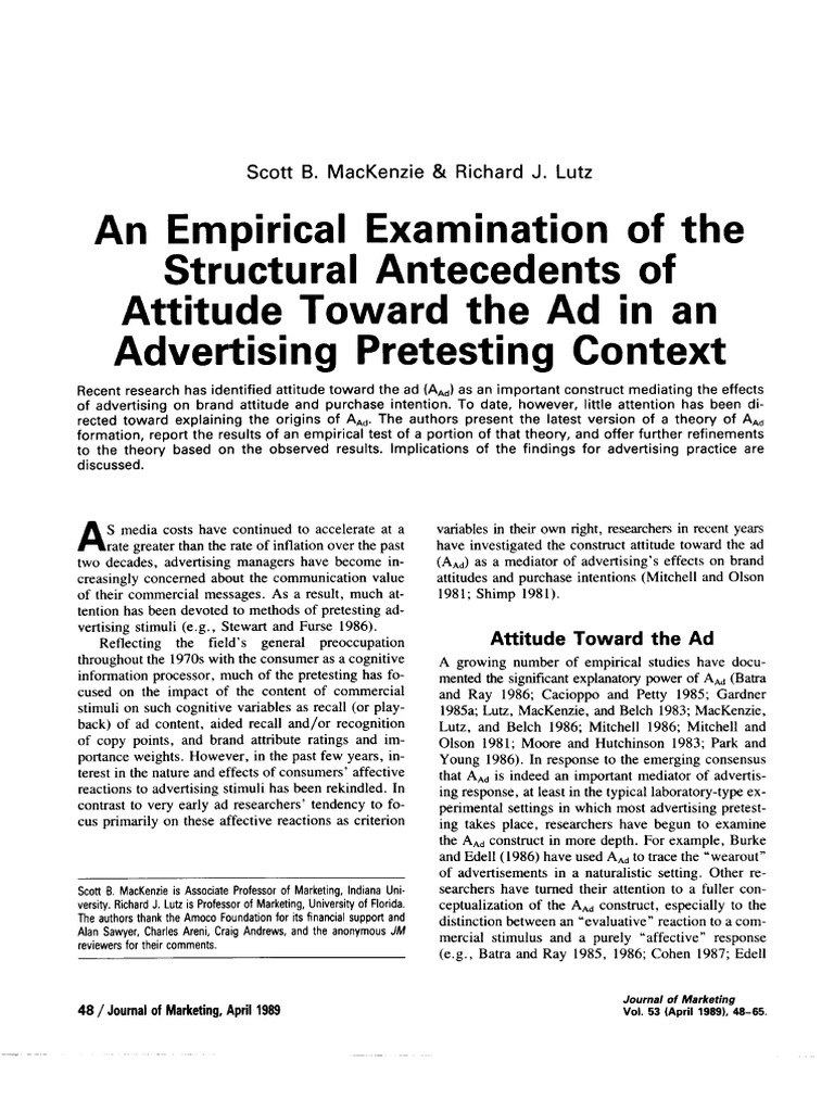 An Empirical Examination of TH | PDF