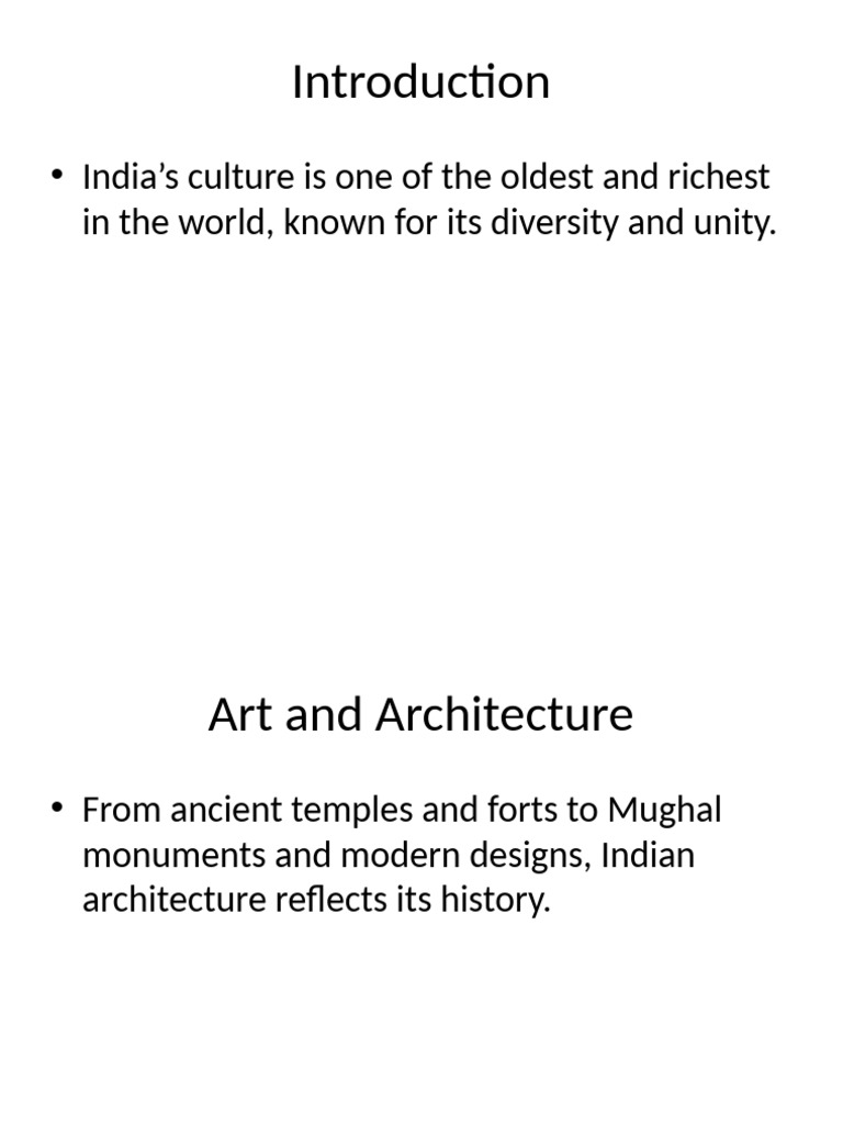Indian Culture and Heritage | PDF