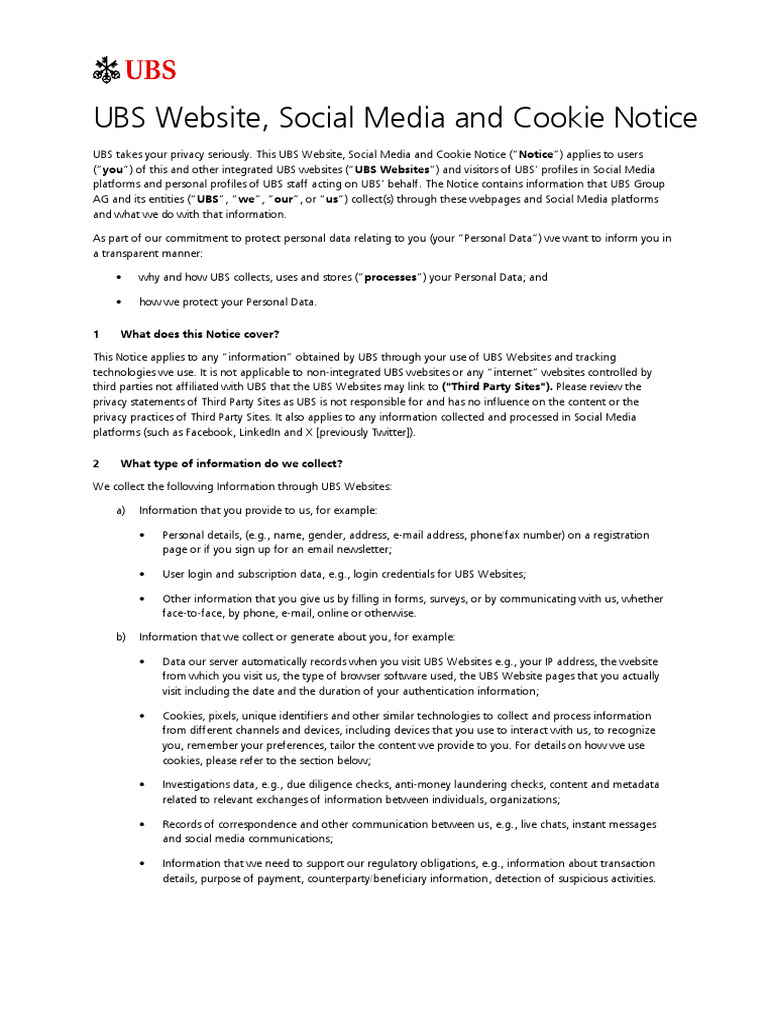 Website Social Media Cookie Privacy Notice en | PDF | Http Cookie ...