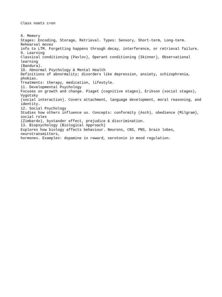 Key Concepts in Psychology Explained | PDF