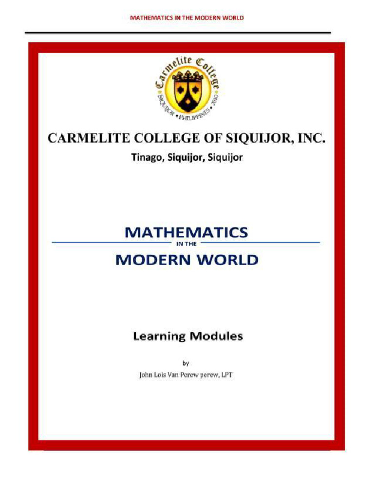 Module in MMW | PDF