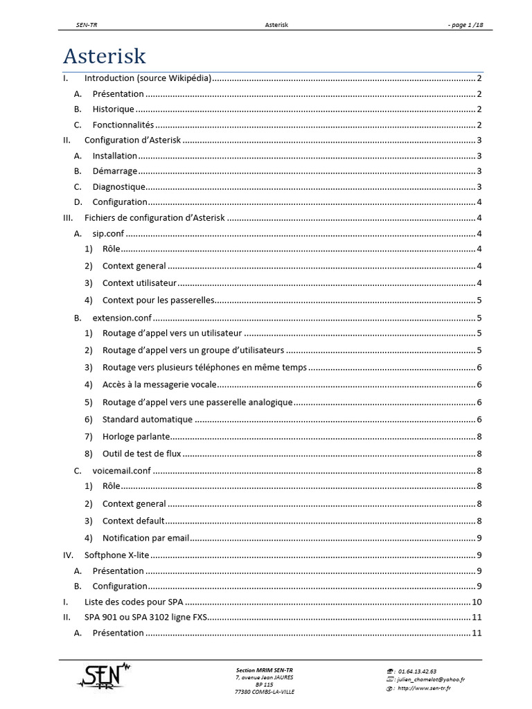 Guide complet sur Asterisk et sa configuration | PDF | l'Internet ...