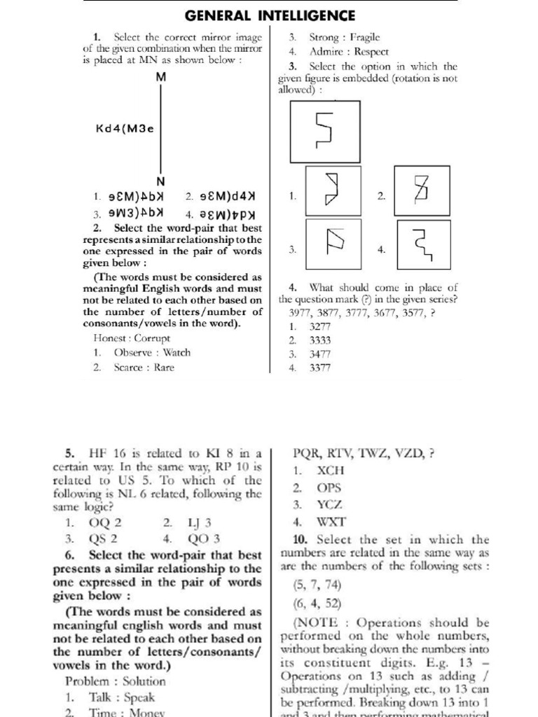 Reasoning Practice | PDF