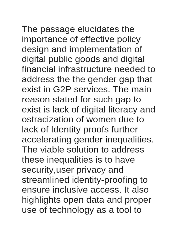 Bridging Gender Gaps in Digital Services | PDF
