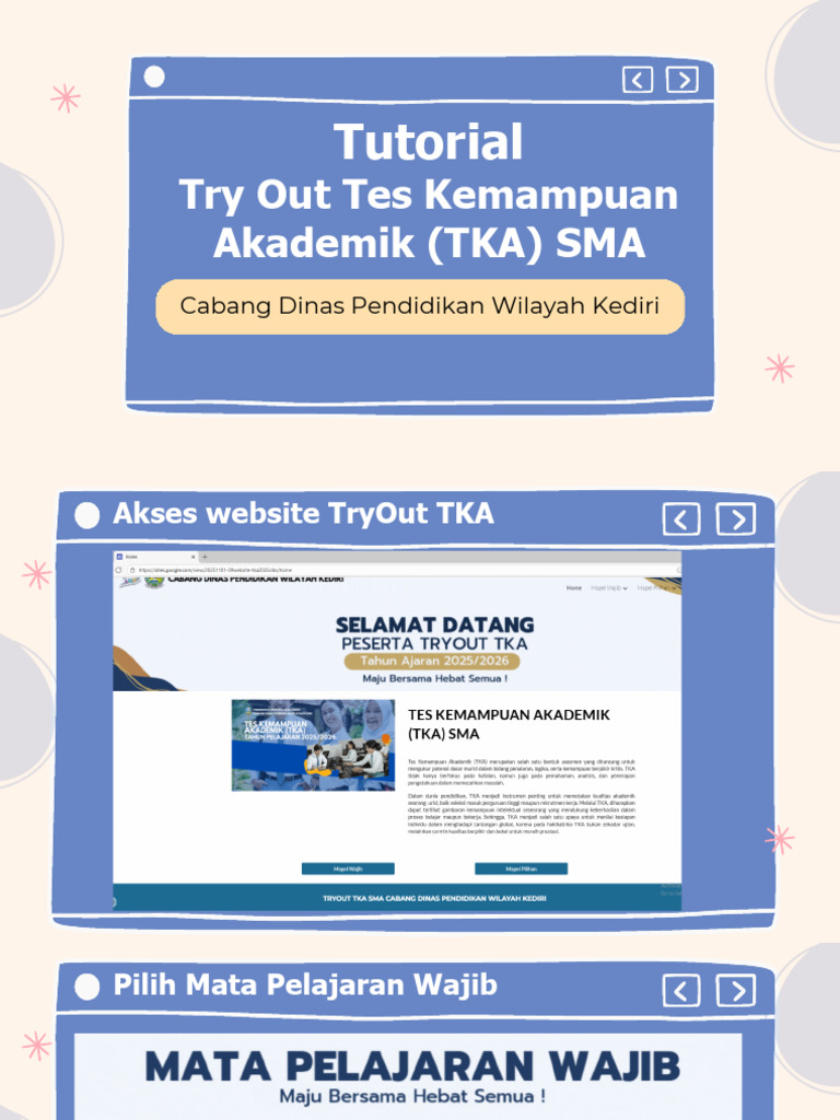 Panduan Try Out TKA SMA 2026 | PDF