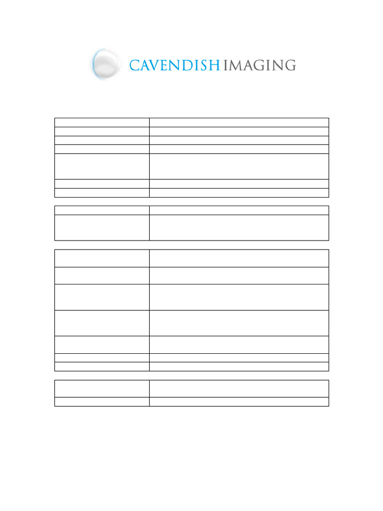 Radiology Report Template For CBCT Imaging 1 | PDF