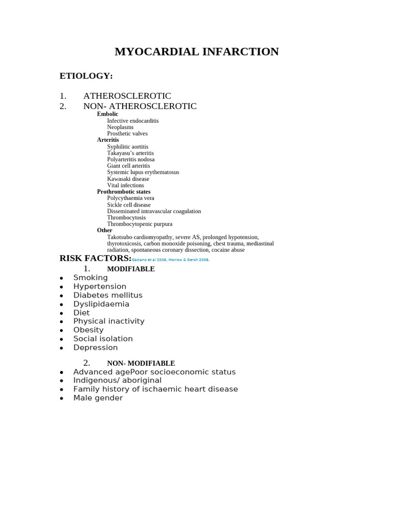 Myocardial Infarction | PDF