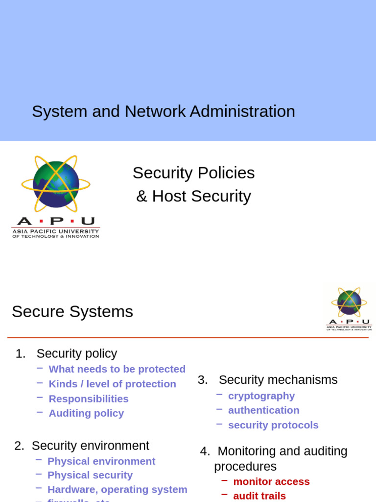 Network Security and Administration Guide | PDF | Computer Network ...