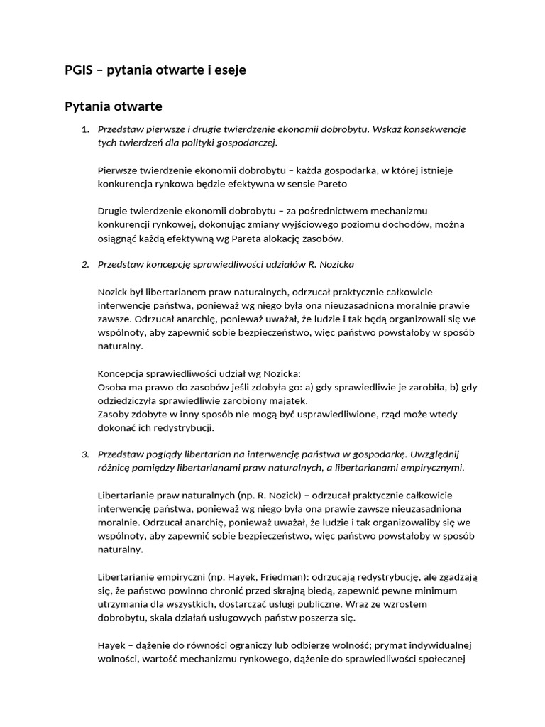 PGIS - Przerobione Pytania | PDF