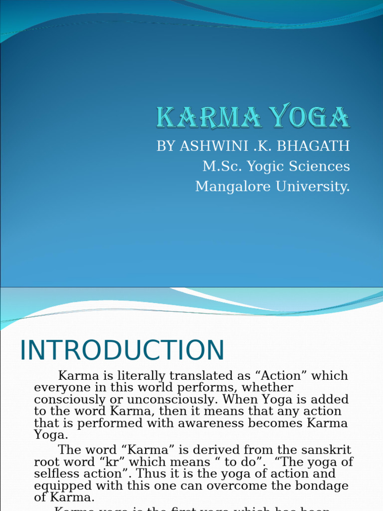 Understanding Karma Yoga Principles | PDF | Bhagavad Gita | Yoga