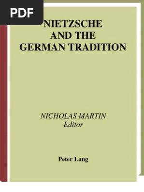 9724321 Nicholas Martin Nietzsche And The German Tradition - 
