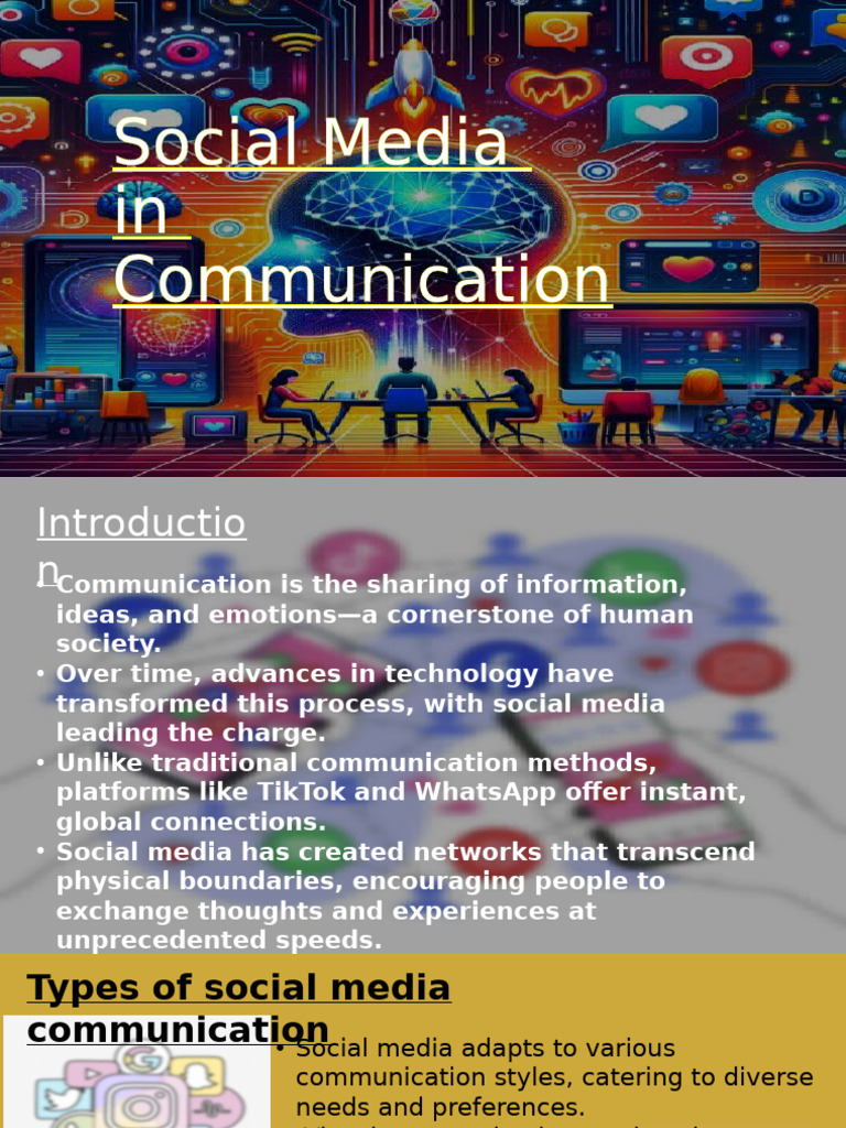 Social Media's Role in Modern Communication | PDF | Social Media ...