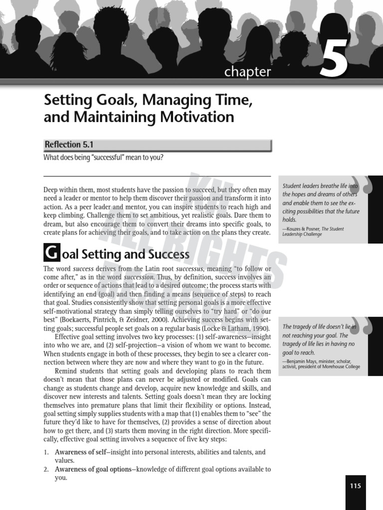 Inspiring Effective Goal Setting | PDF | Goal | Goal Setting