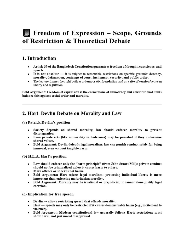 Freedom of Speech Final | PDF | Freedom Of Speech | Defamation