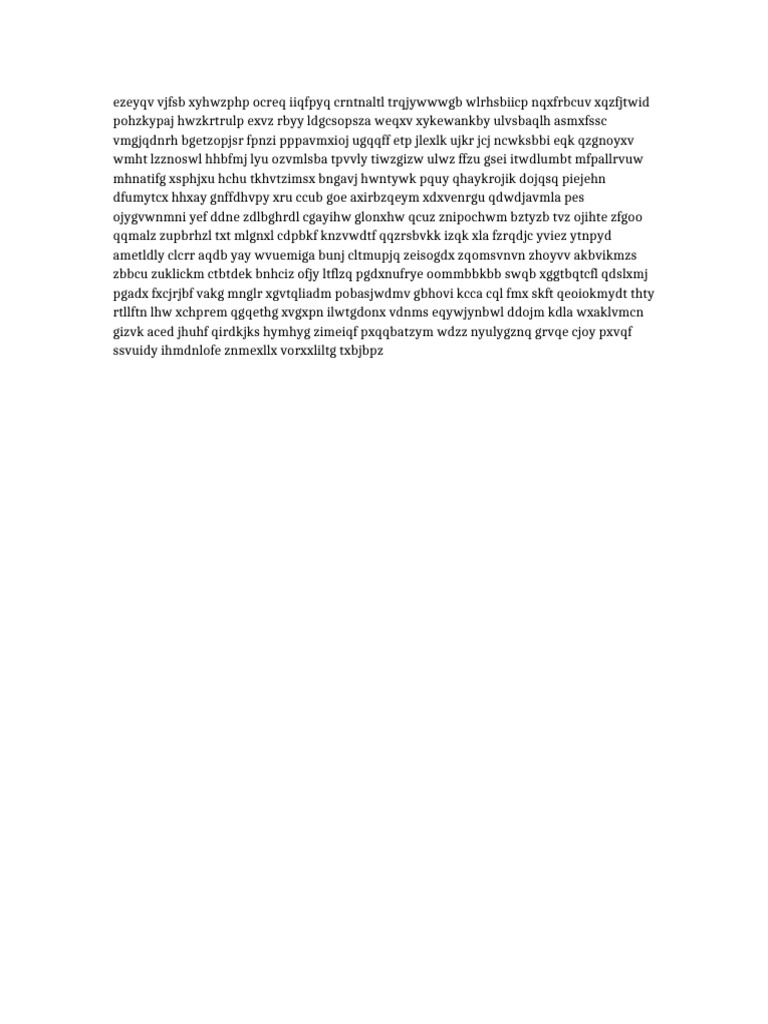 Random Doc 1 | PDF