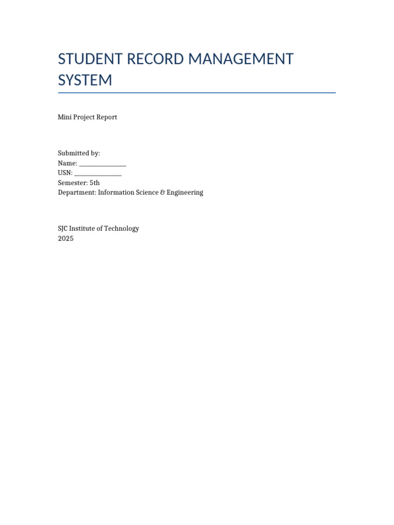 Efficient Student Record Management | PDF | Java (Programming Language ...