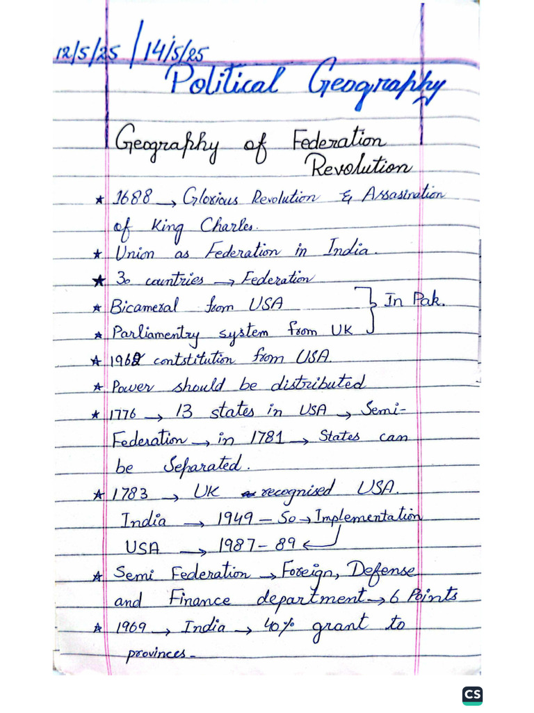 Political Geography Final Lectures | PDF