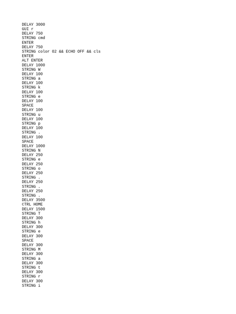 Automated Command Line Script | PDF