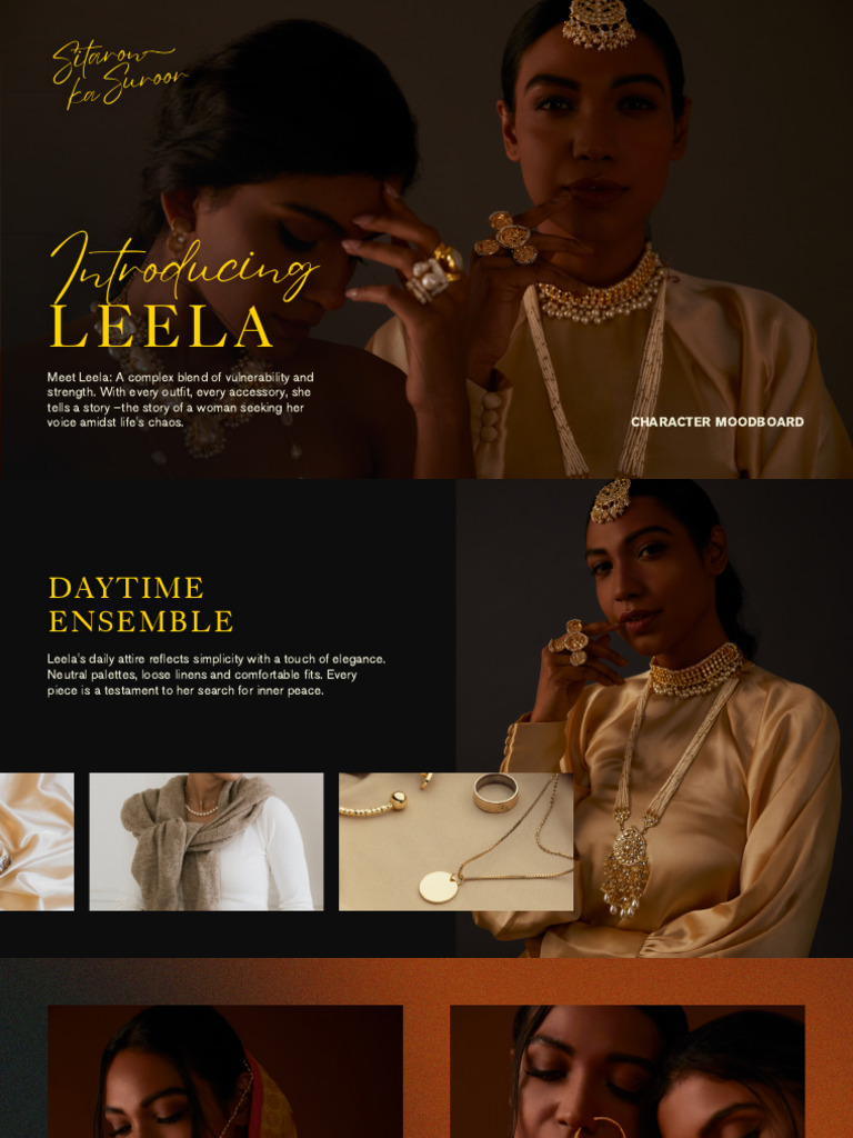 TV and Film Moodboard Presentation in Dark Yellow and Black Classical ...