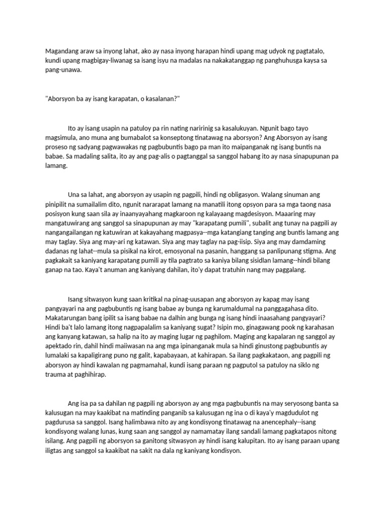 Talumpati | PDF