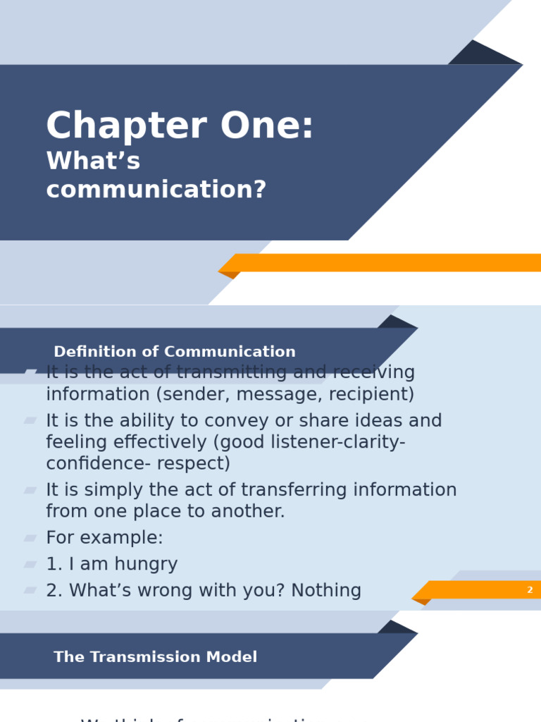 Week 1 Communication | PDF | Communication | Nonverbal Communication