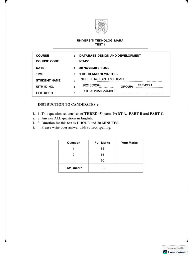 Test Ict450 2 | PDF