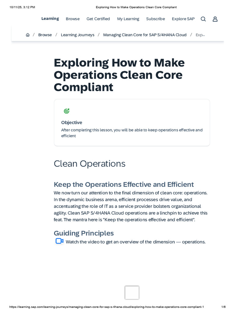 4.5 Exploring How To Make Operations Clean Core Compliant | PDF | Cloud ...