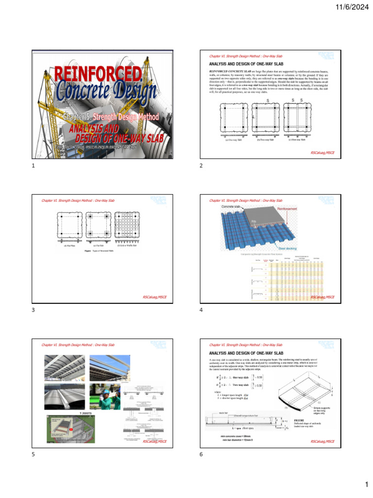 Microsoft PowerPoint Boietz RCD Lecture 6 ONE WAY SLAB NOV 06 2024 ...