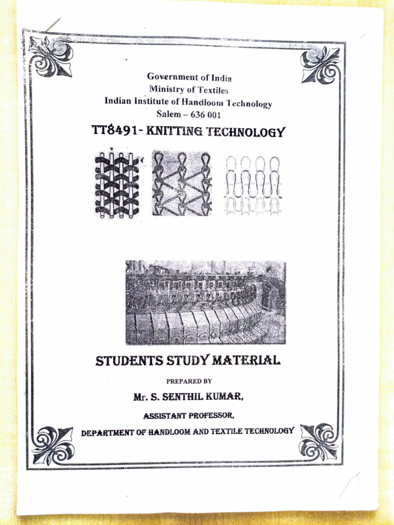 Knitting technology unit-2 | PDF