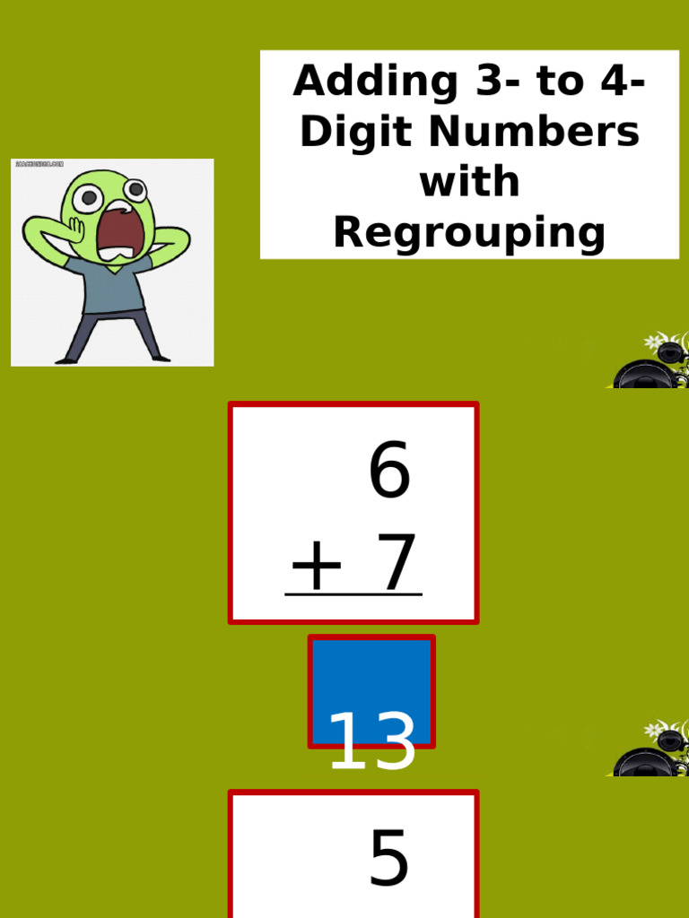 Adding 3-4 Digit Numbers with Regrouping | PDF
