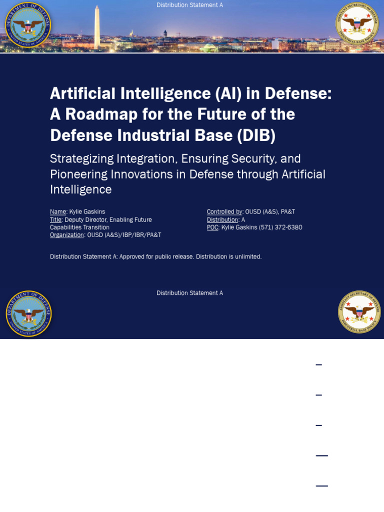 AI Integration in Defense Strategy | PDF | Artificial Intelligence ...