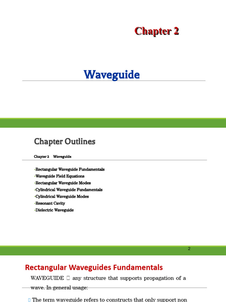 Waveguide Modes and Fundamentals | PDF | Waveguide | Classical Mechanics