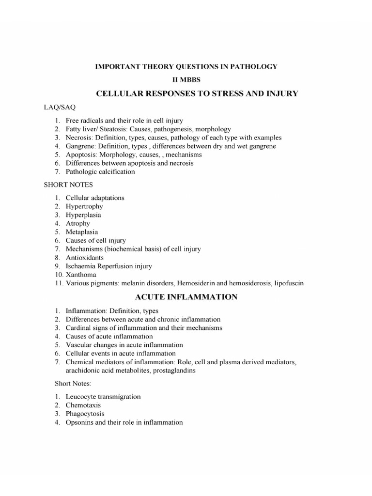 Patho QB | PDF