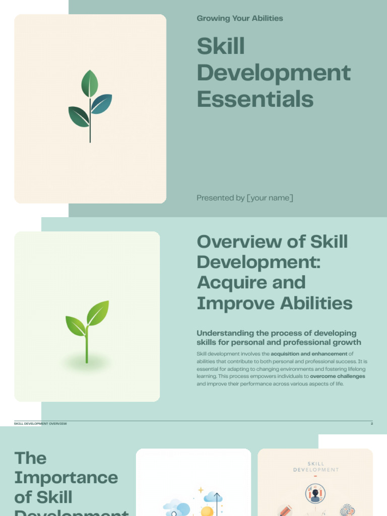 Essential Skills for Personal Growth | PDF | Skill | Learning