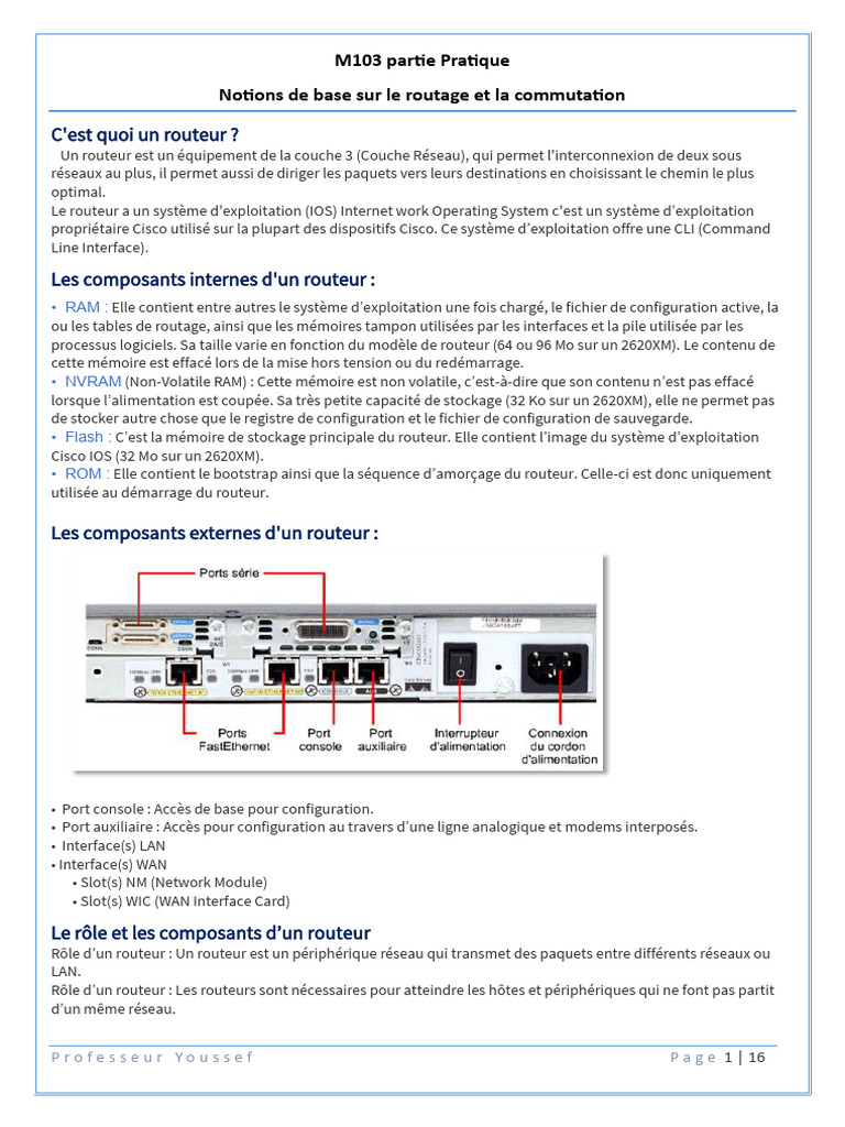 Notions de base sur le routage et la commutation | PDF | Adresse IP ...