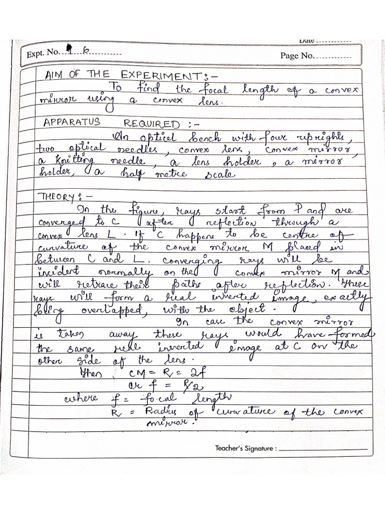 Physics Expt 6 | PDF