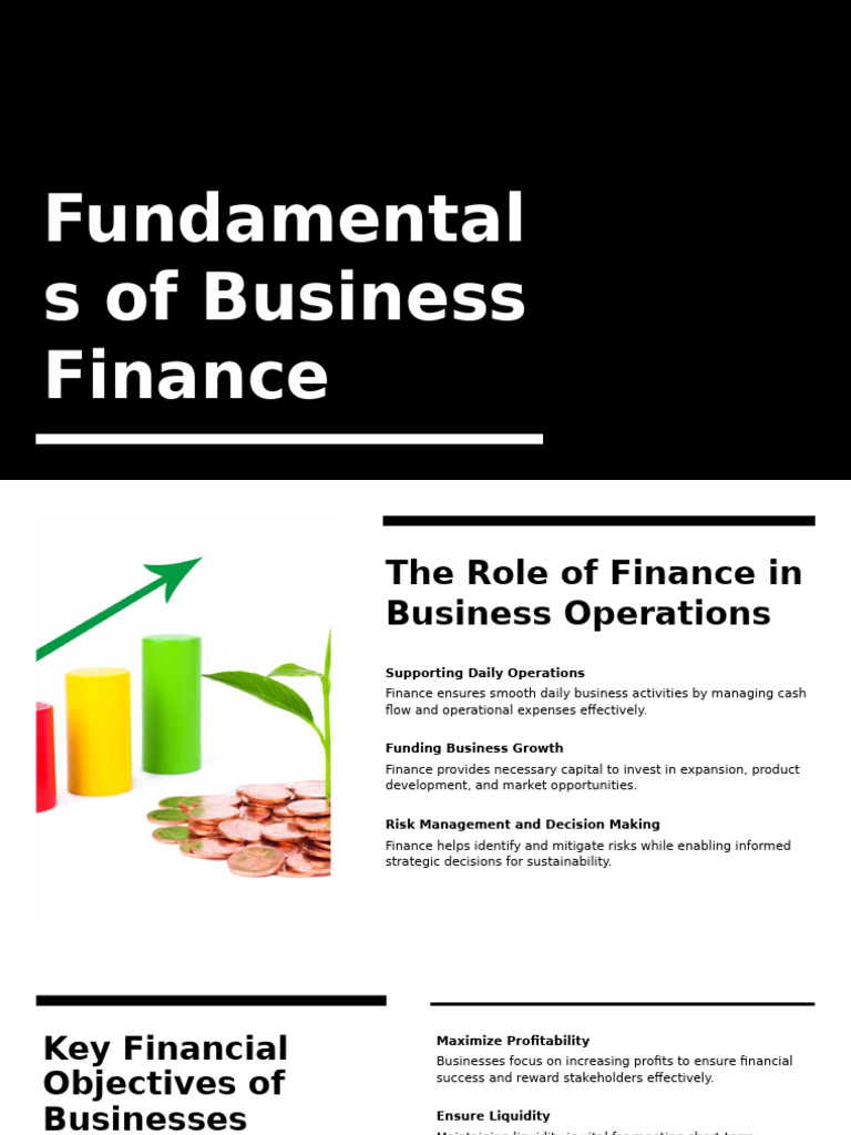 Business Finance Basics Explained | PDF | Expense | Debt