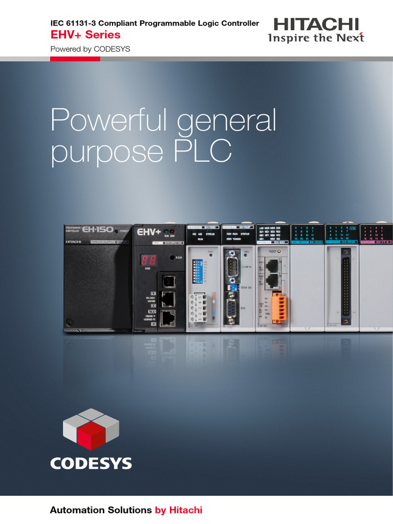 Hitachi EHV-CPU1025 Overview | PDF | Programmable Logic Controller | Usb