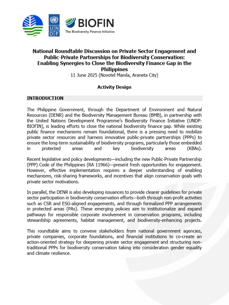 (Program, Activity Design) Private Sector National RTD | PDF | Public ...