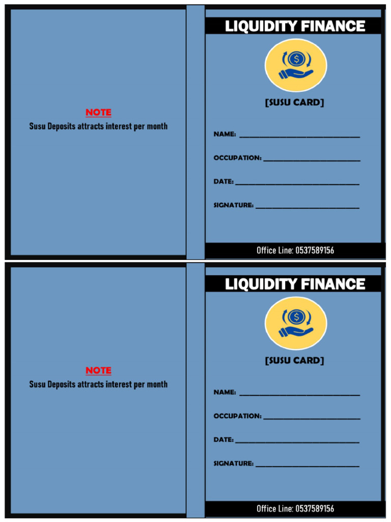 Susu Card Cover | PDF