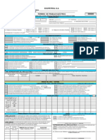 Formato de Permiso de Trabajo Eléctrico.