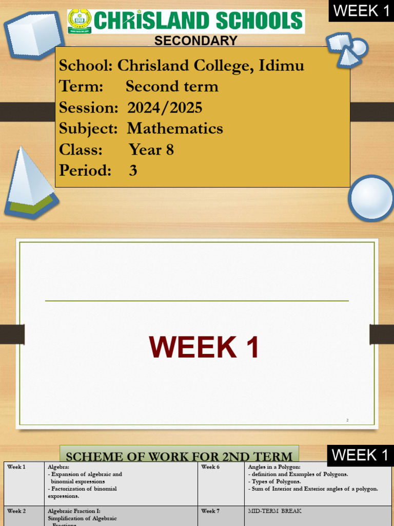 Year 8 Mathematics Scheme of Work | PDF | Inequality (Mathematics ...