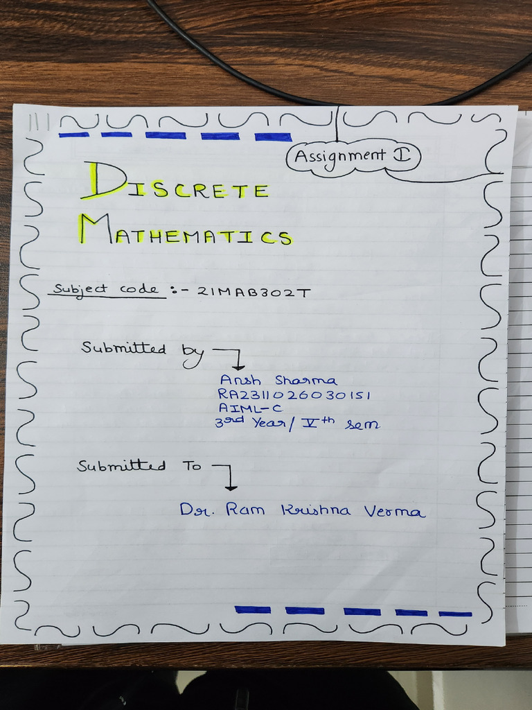 Maths Assignment 1 | PDF