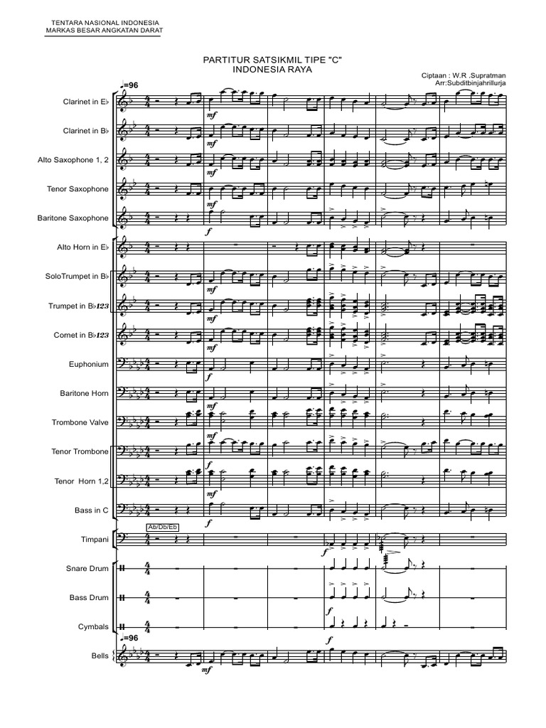 Partition pour orchestre 